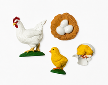 Load image into Gallery viewer, Montessori Chicken Life Cycle &amp; Classification Activity Set with Tray &amp; Card Holder