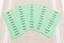 Load image into Gallery viewer, Montessori Green Series Starter Kit 4 | ar, er, ir, or, ur | Montessori Reading Materials