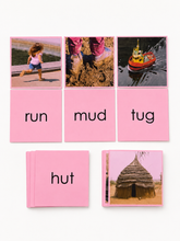 Load image into Gallery viewer, Montessori Pink Series Picture and Word Cards Printable PDF |Short Vowel Matching Cards