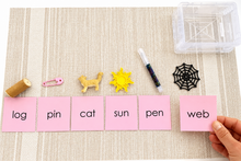 Load image into Gallery viewer, Montessori Pink Series Starter Kit | Short Vowel Reading Materials