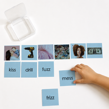 Load image into Gallery viewer, Montessori Blue Series Picture and Corresponding Word Cards with 5 Storage Boxes
