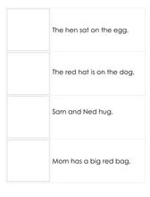 Load image into Gallery viewer, Montessori Pink Series Sentence Cards with Three Pictures | Printable PDF