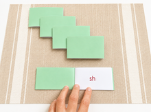 Load image into Gallery viewer, Montessori Green Series Starter Kit 1 | sh, ch, wh, th, qu | Montessori Reading Materials