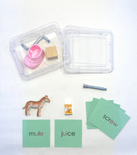 Load image into Gallery viewer, Montessori Green Series:  (Long A, E, I, O, U ) Objects and Cards