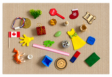 Load image into Gallery viewer, Montessori Blue Series Sentence Cards with Objects | 12 Phonetic Reading Cards | Hands-On Reading Activity
