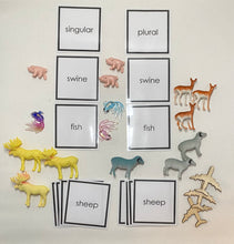 Load image into Gallery viewer, Montessori Singular and Plural Grammar Boxes | Box 1 or Complete Six-Box Set
