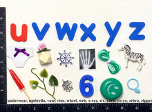 Load image into Gallery viewer, Montessori Beginning Sound Objects with Magnetic Foam Letters | 52 Phonetic Objects + 26 Lowercase Letters