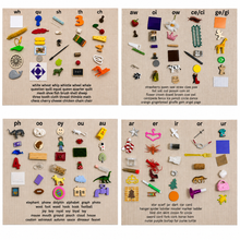 Load image into Gallery viewer, Montessori Green Series Phonogram Objects | 30 Miniature Objects | Objects Only
