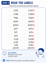 Load image into Gallery viewer, Montessori Silent E (Magic E) Object Box | 24 Objects &amp; Word Labels | Long Vowel Phonics Reading