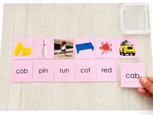 Load image into Gallery viewer, Montessori Pink Series Starter Kit | Short Vowel Reading Materials