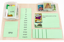 Load image into Gallery viewer, Montessori Green Series Starter Kit 4 | ar, er, ir, or, ur | Montessori Reading Materials
