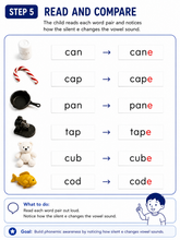 Load image into Gallery viewer, Montessori Silent E (Magic E) Object Box | 24 Objects &amp; Word Labels | Long Vowel Phonics Reading