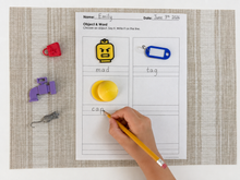 Load image into Gallery viewer, Montessori Pink Series Short Vowel Objects | CVC Miniature Objects | Phonics Language Materials | 30, 50 or 75 Objects