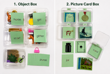 Load image into Gallery viewer, Montessori Green Series R-Controlled Vowel Picture and Word Card: ar • er • ir • or • ur