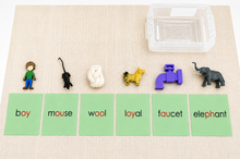 Load image into Gallery viewer, Montessori Green Series Montessori Green Series Starter Kit 3 | ph, au, ou, oo, oy | Montessori Reading Materials