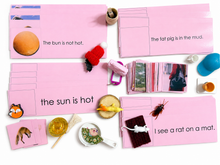 Load image into Gallery viewer, Montessori Pink Series Sentence Card Bundle
