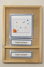 Load image into Gallery viewer, Montessori Solar System Classification Set with Sun and Planets, 3-Part Cards, and Description Cards