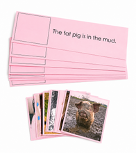 Load image into Gallery viewer, Montessori Pink Series Complete Language Set | CVC Reading Materials | Objects, Word Cards, Sentences &amp; Booklets