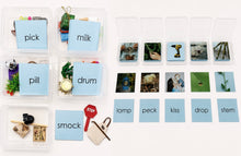 Load image into Gallery viewer, Montessori Blue Series Picture and Corresponding Word Cards with 5 Storage Boxes