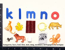 Load image into Gallery viewer, Montessori Beginning Sound Objects with Magnetic Foam Letters | 52 Phonetic Objects + 26 Lowercase Letters