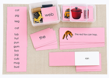 Load image into Gallery viewer, Montessori Pink Series Starter Kit | Short Vowel Reading Materials