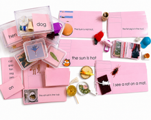 Load image into Gallery viewer, Montessori Pink Series Complete Language Set | CVC Reading Materials | Objects, Word Cards, Sentences &amp; Booklets