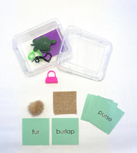 Load image into Gallery viewer, Montessori Green Series R-Controlling-Vowel  Object and Card Set – ar, er, ir, or, ur