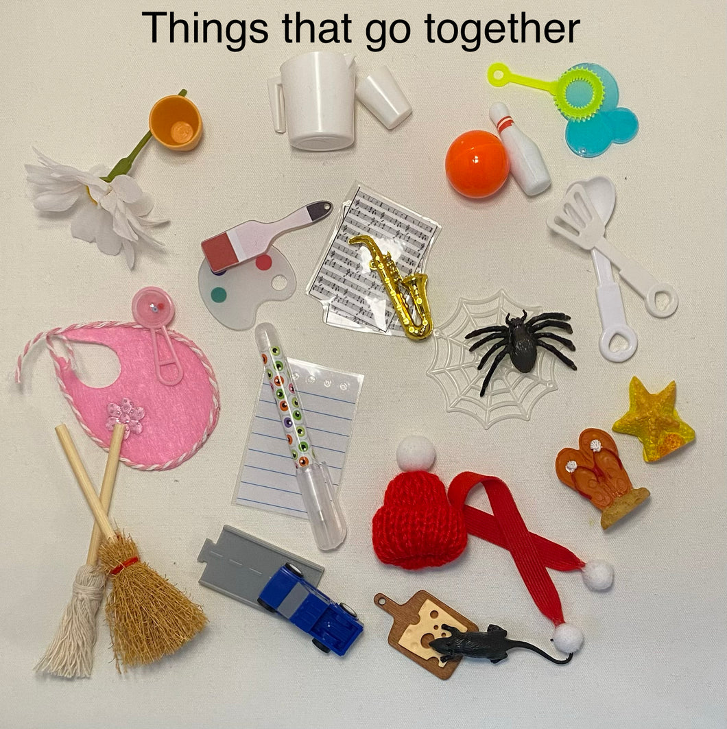 Montessori Things That Go Together Object Box – A A Montessori Materials