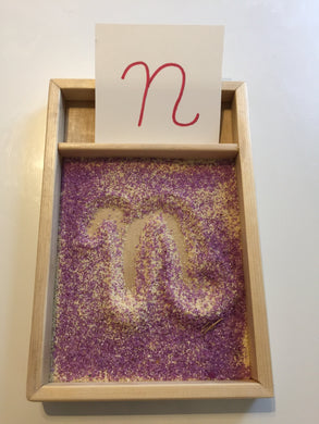 Montessori Sand Tracing Activity