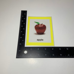 Montessori Fruits and Vegetables Three Part Classified Cards