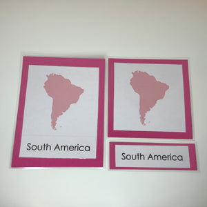 Montessori Animals of South America Three Part Classified Cards