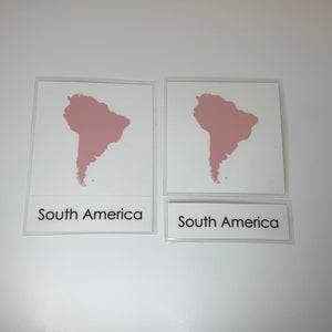 Montessori Animals of South America Three Part Classified Cards