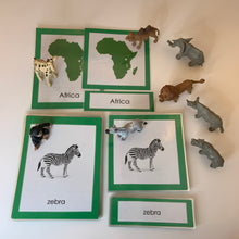 Load image into Gallery viewer, Montessori Animals of Africa with TOOB Figurines