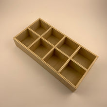 Load image into Gallery viewer, Montessori 8 compartment Tray