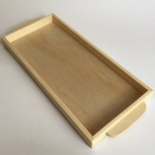 Load image into Gallery viewer, Montessori long handmade wooden Activity Tray. Tray # 6 