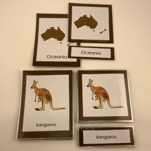 Montessori Animals of Oceania with TOOB Figurines