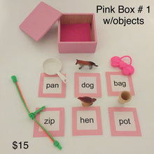 Load image into Gallery viewer, Montessori Pink Series Object Boxes
