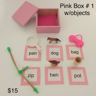 Montessori Pink Series Object Boxes