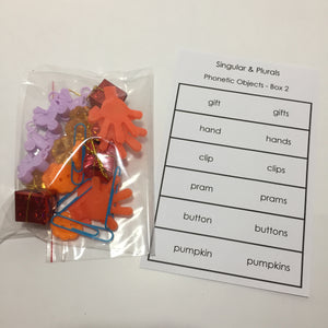 Montessori Singular and Plural Objects Box 2