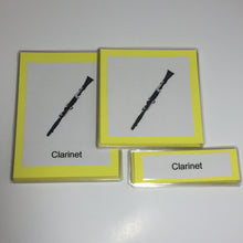 Load image into Gallery viewer, Montessori Musical Instruments Three Part Classified Cards