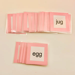 Pink Series Phonetic Objects and Cards