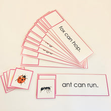 Load image into Gallery viewer, Montessori Pink Series Phonetic Early Reading Set