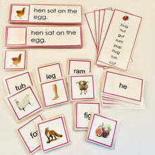 Load image into Gallery viewer, Montessori Pink Series Phonetic Early Reading Set