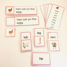 Load image into Gallery viewer, Montessori Pink Series Phonetic Early Reading Set