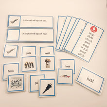 Load image into Gallery viewer, Montessori blue Series Phonetic Early Reading Set