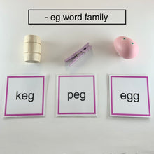 Load image into Gallery viewer, Montessori Phonics Pink Series Word Family Object Box